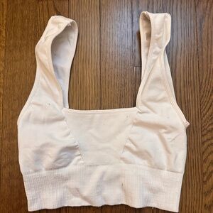 White free people movement sports bra